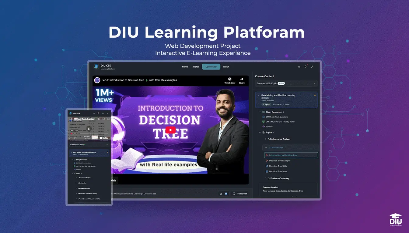 DIU Learning Platform project